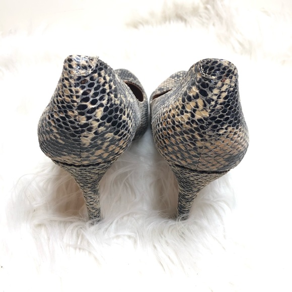 Corso Como snake print round toe heels - Picture 4 of 8